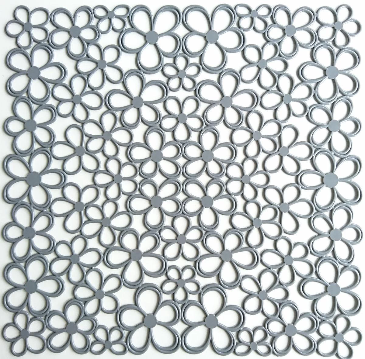 Merkloos Papillon - 2 Stuks Gootsteenmat - Bloem Grijs - 31,5 X 31,5 Cm 1 Merkloos Papillon - 2 Stuks Gootsteenmat - Bloem Grijs - 31,5 X 31,5 Cm