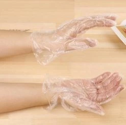 Merkloos 200 Stuks Plastic Wegwerp Handschoenen Voordeelverpakking - Wegwerp - Transparante Plastic Wegwerphandschoenen Large 2 X 100st Voordeelverpakking -Huishoudelijke Schoonmaak 1200x1188 12