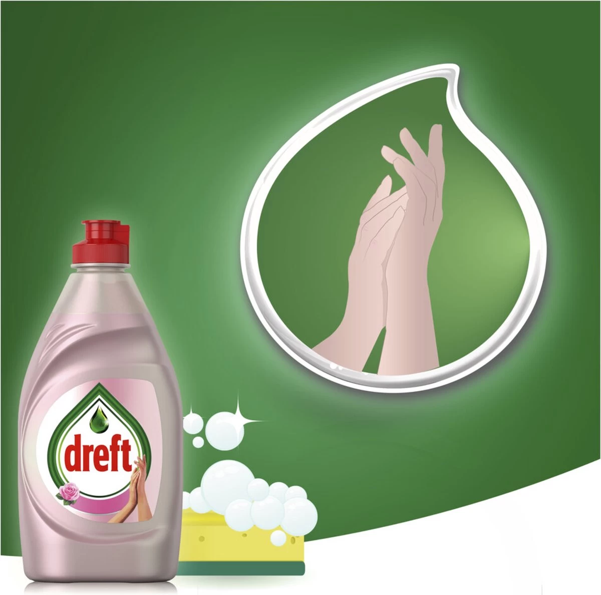 Dreft Clean & Care Rose & Satin Afwasmiddel - 8x780ml - Voordeelverpakking 5 Dreft Clean & Care Rose & Satin Afwasmiddel - 8x780ml - Voordeelverpakking - Afbeelding 5