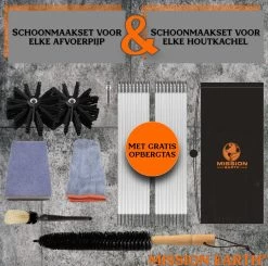 Schoorsteenveegset - 8 Meter - 2 Borstelkoppen - Professioneel - Schoorsteen Borstel - Veegkit - Haardset Voor Houtkachel - Flexibel - Schoorsteenveger - Pelletkachel Accessoires - Schoorsteen Reiniger - Geschikt Voor Boormachines -Huishoudelijke Schoonmaak 1200x1189 10