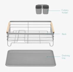 Navaris Afdruiprek Met Uitneembare Bestekhouder - Afwasrek Met Losse Lekbak - Vaatwasrek Met Plateau - Voor Bestek, Borden, Schalen En Pannen 12 Navaris Afdruiprek Met Uitneembare Bestekhouder - Afwasrek Met Losse Lekbak - Vaatwasrek Met Plateau - Voor Bestek, Borden, Schalen En Pannen -Huishoudelijke Schoonmaak 1200x1189 3