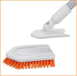 Merkloos Badkamer Reinigingsborstel - Badkamerschrobborstel - Reinigingsborstel - Met Afneembare Telescopische Handgreep En 180° Verstelbare Gezamenlijke Reinigingsborstel - Lange Steel 107 Cm -Huishoudelijke Schoonmaak 1200x1196 7