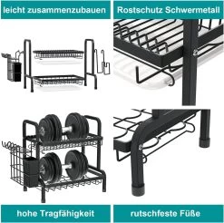 Dish Drying Rack Drainer Afdruiprek Metaal Afvoerafdruiprek Met Druppelbak Black Decker Droogrek Zwart Afdruiprek Brabantiaafdruiprek Metaal Muur -Huishoudelijke Schoonmaak 1200x1197 14