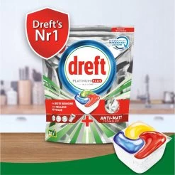 Dreft Platinum Plus All In One Fresh Herbal Breeze - 90 Vaatwascapsules -Huishoudelijke Schoonmaak 1200x1197 9