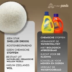 Merkloos Droger Ballen XL 8 Stuks – Zero Waste Dryer Balls - Duurzaam – Wasverzachter – Herbruikbare Drogerballen – Droogt De Was Sneller – Tiny Panda -Huishoudelijke Schoonmaak 1200x1199 11