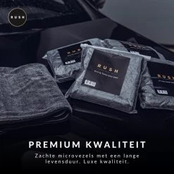 RUSH Microvezeldoek - Droogdoek - Auto Wassen - Auto & Motor - 60 X 80 Cm - 600GSM -Huishoudelijke Schoonmaak 1200x1200 1391