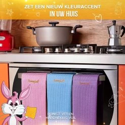 SWOOPIES [Set Van 3] Professionele Microvezeldoeken, Duurzaam Poetsen Met Enkel Water 60 X 40 Cm Streep-/Lint-Vrij, Ultrazachte & Grote Premium Doeken Voor Keuken, Badkamer, Raam, Auto -Huishoudelijke Schoonmaak 1200x1200 1414