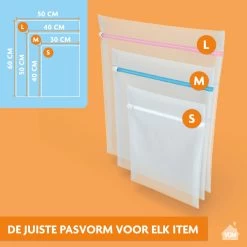 LaundrySpecialist Waszakken Voor Wasgoed - Set Van 3 Stuks - Ook Te Gebruiken Als Travel Organizer 11 LaundrySpecialist Waszakken Voor Wasgoed - Set Van 3 Stuks - Ook Te Gebruiken Als Travel Organizer -Huishoudelijke Schoonmaak 1200x1200 263