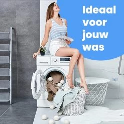 DRYQUICK Drogerballen- Wasbollen- Duurzaam Schapenwol - Herbruikbaar- 6 XL Wasballen Wit -Huishoudelijke Schoonmaak 1200x1200 287