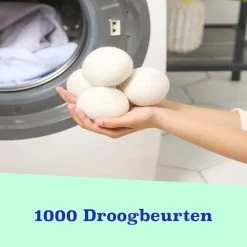 Casa Calma Drogerballen (6 Stuks) - Inclusief Opbergzakje - 100% Natuurlijk Schapenwol - Droger Ballen - Zero Waste Wasverzachter Bollen - Energiebesparend Drogen Met Droogbollen - Dryer Balls - Diervriendelijk & Milieuvriendelijk - Energie Besparen -Huishoudelijke Schoonmaak 1200x1200 294