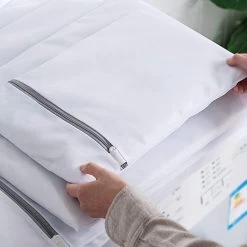 ForDig Wasnet Waszakjes (5 Stuks) Voor Lingerie En Fijne Was - Geschikt Voor Wasmachine - Met Rits - Wit -Huishoudelijke Schoonmaak 1200x1200 322