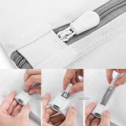ForDig Wasnet Waszakjes (5 Stuks) Voor Lingerie En Fijne Was - Geschikt Voor Wasmachine - Met Rits - Wit -Huishoudelijke Schoonmaak 1200x1200 324