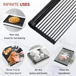 BOTC Afdruiprek - Verstelbaar - Afdruipmat Voor Afwas - Pannenonderzetter - Opvouwbaar 15 BOTC Afdruiprek - Verstelbaar - Afdruipmat Voor Afwas - Pannenonderzetter - Opvouwbaar -Huishoudelijke Schoonmaak 1200x1200 339