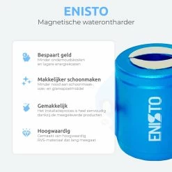 ENISTO® Magnetische Waterontharder Small – Waterontharder Magneet – Douchefilter – Waterontkalker – Waterverzachter – Antikalk – Blauw – RVS -Huishoudelijke Schoonmaak 1200x1200 350