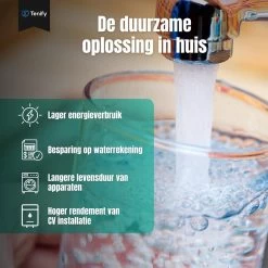 Tenify Magnetische Waterontharder - 7800 Gauss - Douche Filter - Waterverzachter - Waterontkalker - Antikalk Magneet - Waterleiding - Kalkaanslag -Huishoudelijke Schoonmaak 1200x1200 382