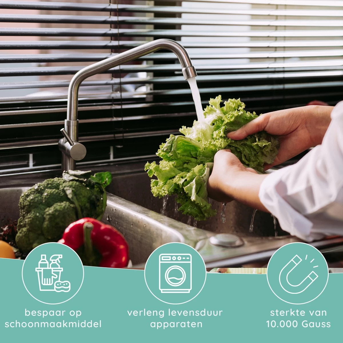 Jooba Magnetische Waterontharder - 1+1 GRATIS - Waterontharder Magneet - Waterontharder Waterleiding - Ontkalker - 4000 Silvertech - Waterontkalker - Antikalk Magneet - Kalkaanslag 5 Jooba Magnetische Waterontharder - 1+1 GRATIS - Waterontharder Magneet - Waterontharder Waterleiding - Ontkalker - 4000 Silvertech - Waterontkalker - Antikalk Magneet - Kalkaanslag - Afbeelding 5