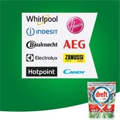 Dreft Platinum Plus All In One Lemon - 95 Stuks - Vaatwastabletten -Huishoudelijke Schoonmaak 1200x1200 408