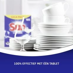 SUN® Sun Vaatwastabletten Classic - 105 Stuks - Voordeelverpakking -Huishoudelijke Schoonmaak 1200x1200 446