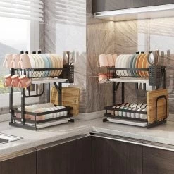 TammaT - Afdruiprek Met Lekbak 2 Laags – Inklapbaar - Afwasrek – Met 2 Lekbakken – Extra Accessories Voor Servies En Snijplanken - RVS - 38x35x26,5cm 20 TammaT - Afdruiprek Met Lekbak 2 Laags – Inklapbaar - Afwasrek – Met 2 Lekbakken – Extra Accessories Voor Servies En Snijplanken - RVS - 38x35x26,5cm -Huishoudelijke Schoonmaak 1200x1200 515