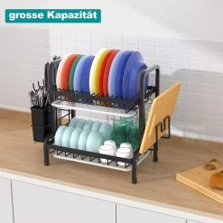 Dish Drying Rack Drainer Afdruiprek Metaal Afvoerafdruiprek Met Druppelbak Black Decker Droogrek Zwart Afdruiprek Brabantiaafdruiprek Metaal Muur -Huishoudelijke Schoonmaak 1200x1200 534