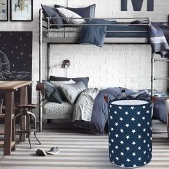 MAESON Wasmand Met Deksel - Opvouwbaar - Waterdicht - 72 L - Opbergmand Kinderkamer - Blauw -Huishoudelijke Schoonmaak 1200x1200 572