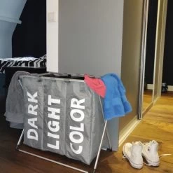 Wasmand Met 3 Vakken - 90 Liter - Opvouwbaar En Afneembaar Frame - Wassorteerder In Verschillende Kleuren - Badkamer Wasgoed Organizer Met Sluitbare Zak - Zwart 13 Wasmand Met 3 Vakken - 90 Liter - Opvouwbaar En Afneembaar Frame - Wassorteerder In Verschillende Kleuren - Badkamer Wasgoed Organizer Met Sluitbare Zak - Zwart -Huishoudelijke Schoonmaak 1200x1200 574