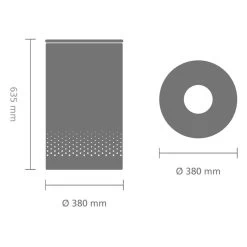 Brabantia Wasmand Met Deksel - 60 L - White / Kurken Deksel -Huishoudelijke Schoonmaak 1200x1200 585