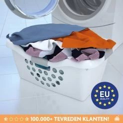 LaundrySpecialist Wasmand Met Soft Grip Handvaten – 35 X 28 X 29 Cm – 28 Liter – Wit 13 LaundrySpecialist Wasmand Met Soft Grip Handvaten – 35 X 28 X 29 Cm – 28 Liter – Wit -Huishoudelijke Schoonmaak 1200x1200 633