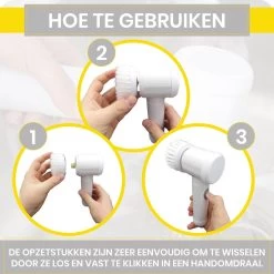 Lenga Elektrische Schoonmaakborstel - 5 In 1 Borstel - Oplaadbaar - Wasborstel - Schoonmaakmiddelen - Schrobborstels -Huishoudelijke Schoonmaak 1200x1200 707