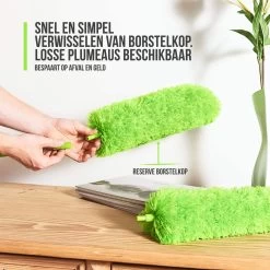 Strex Telescopische Plumeau Set Met Telescoopsteel - 60 Tot 140 Cm - Uitschuifbaar - Flexibel - Microvezel Ragebol - 5-Delige Schoonmaak Set -Huishoudelijke Schoonmaak 1200x1200 737