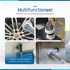 Qualitics Elektrische Schoonmaakborstel - Roterende Polijstmachine - Schrobborstel - Poetsmachine - Vloerreiniger Met 10 Opzetstukken -Huishoudelijke Schoonmaak 1200x1200 766