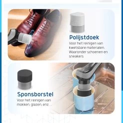 Qualitics Elektrische Schoonmaakborstel - Roterende Polijstmachine - Schrobborstel - Poetsmachine - Vloerreiniger Met 10 Opzetstukken -Huishoudelijke Schoonmaak 1200x1200 770