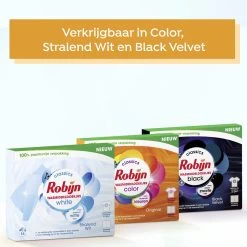 Robijn Classics Stralend Wit Wasmiddeldoekjes - 4 X 16 Wasstrips - Voordeelverpakking -Huishoudelijke Schoonmaak 1200x1200 80