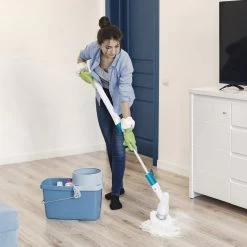 Strex Elektrische Schoonmaakborstel - Draadloze Schrobborstel - Schrobber - 3 Opzetstukken - Telescoopsteel - Poetsmachine Met Krachtige Accu -Huishoudelijke Schoonmaak 1200x1200 803