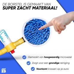 JUST23 Telescopische Autowasborstel – Schrobber Met Steel – Velgenborstel - Autowasset Met Zeep - Roterende Schoonmaakborstel - Multifunctionele Wasborstel -Huishoudelijke Schoonmaak 1200x1200 828