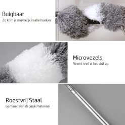 Vannons - Plumeau - Ragebol - Plumeau Uitschuifbaar Tot 245 Cm - Met Telescoopsteel - Wasbaar Microvezel - Grijs Wit 11 Vannons - Plumeau - Ragebol - Plumeau Uitschuifbaar Tot 245 Cm - Met Telescoopsteel - Wasbaar Microvezel - Grijs Wit -Huishoudelijke Schoonmaak 1200x1200 862