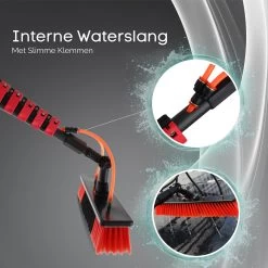 Merkloos Telescoopsteel Ramenwassen 4,6M - Met Borstel & Waterdoorvoer - Voor Ramen - Watertoevoer - Borstel -Huishoudelijke Schoonmaak 1200x1200 903