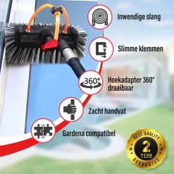 Aquascopic - Telescoopsteel Set Met Borstel - 7,2 Meter -Huishoudelijke Schoonmaak 1200x1200 933
