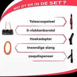 Aquascopic - Telescoopsteel Set Met Borstel - 7,2 Meter -Huishoudelijke Schoonmaak 1200x1200 935