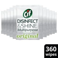 Cif Disinfect & Shine Wipes Original Desinfectie Schoonmaakdoekjes - 12 X 30 Doekjes - Voordeelverpakking -Huishoudelijke Schoonmaak 1200x1200 952