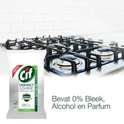 Cif Disinfect & Shine Wipes Original Desinfectie Schoonmaakdoekjes - 12 X 30 Doekjes - Voordeelverpakking -Huishoudelijke Schoonmaak 1200x1200 953