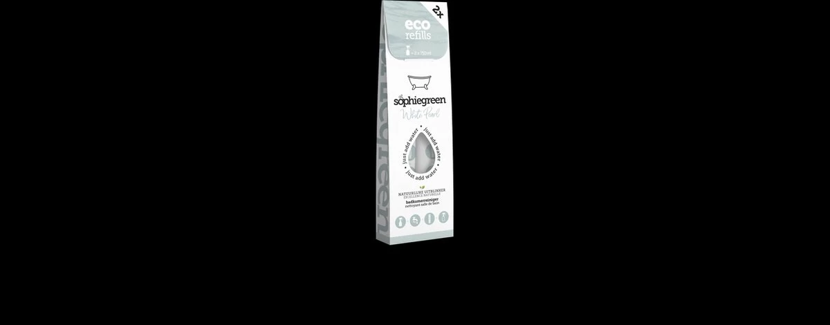 SophieGreen White Pearl Badkamerreiniger 3x2 Navullingen (=6x750 Ml) 2 SophieGreen White Pearl Badkamerreiniger 3x2 Navullingen (=6x750 Ml) - Afbeelding 2