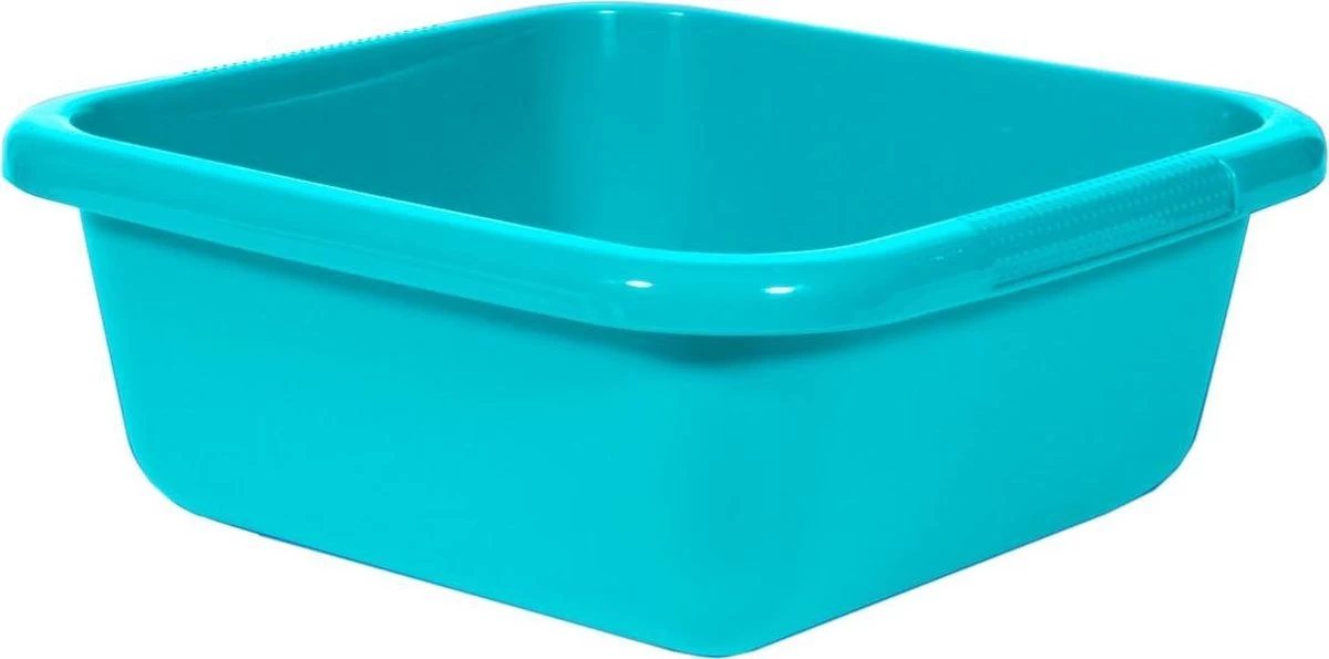 Curver Afwasbak - Vierkant - 10 Liter - Blauw 1 Curver Afwasbak - Vierkant - 10 Liter - Blauw