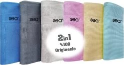 SEA Microvezeldoekjes | 2 SETS | Schoonmaakdoeken | Duurzaam | Microvezel Doek Auto | Reinigingsdoekjes | Microvezeldoeken | Schoonmaakdoekjes | Raamdoeken | 60x40cm | 2x3 Stuks