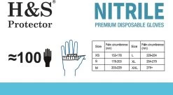 H&S PROTECTOR - Nitril Handschoenen - Wegwerp Handschoenen - Blauw - M - Poedervrij - 100 Stuks -Huishoudelijke Schoonmaak 1200x659