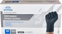 Intco Nitril Handschoenen - Latex Vrij - Zwart - 100 Stuks - Maat Medium 13 Intco Nitril Handschoenen - Latex Vrij - Zwart - 100 Stuks - Maat Medium -Huishoudelijke Schoonmaak 1200x665