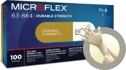 ANSELL MICROFLEX® 63-864 - Latex Wegwerp Handschoenen, Poedervrij, M, Wit, 100 Stuks -Huishoudelijke Schoonmaak 1200x668 12