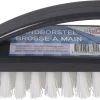 Merkloos Zwarte Handborstel / Schoonmaakborstel Met Handvat - 13 Cm - Schoonmaakartikelen / Handschrobbers / Schrobborstels