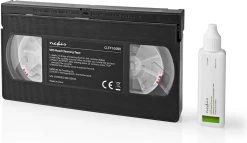 Nedis VHS-Reinigingscassette - 20 Ml - VHS-Koppen - Zwart -Huishoudelijke Schoonmaak 1200x696 2