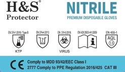 H&S PROTECTOR - Nitril Handschoenen - Wegwerp Handschoenen - Blauw - M - Poedervrij - 100 Stuks -Huishoudelijke Schoonmaak 1200x702